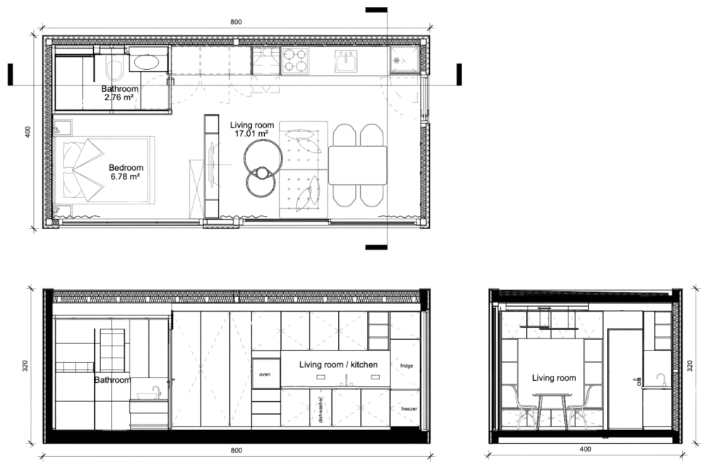 UNO Tiny House Floor plan