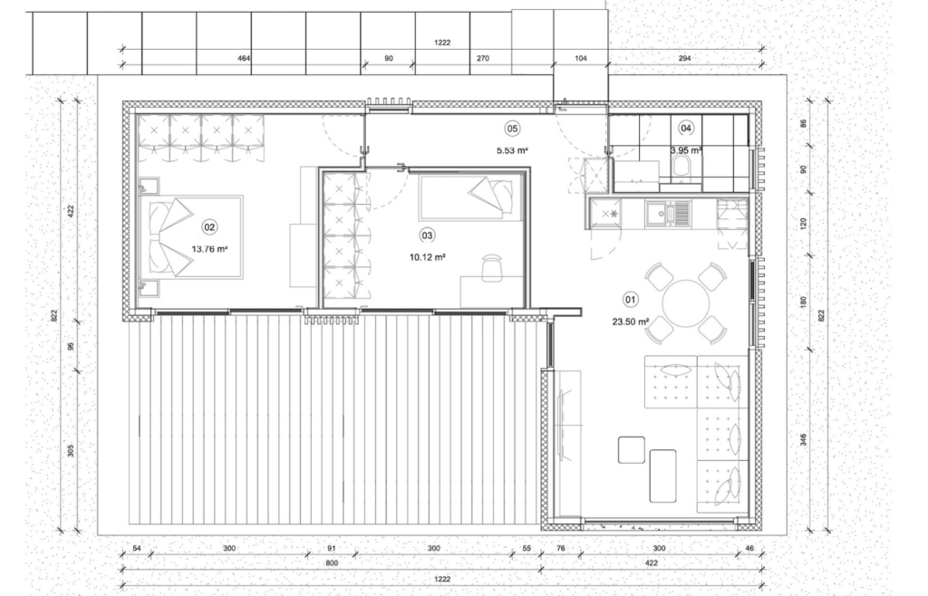 DUO Tiny House Floor plan